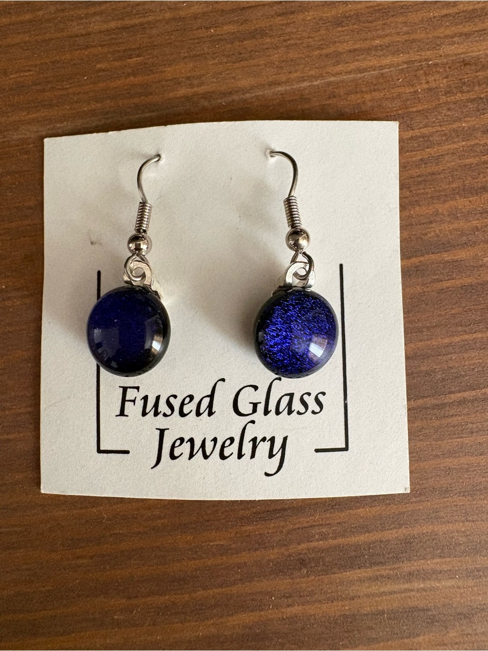 Deep Blue Dangle Earrings